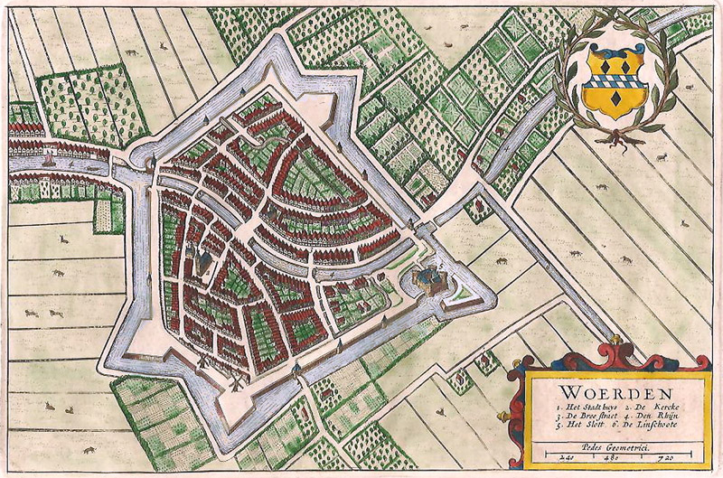 Woerden 1649 Blaeu